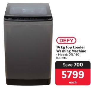 Defy 14 kg Top Loader Washing Machine