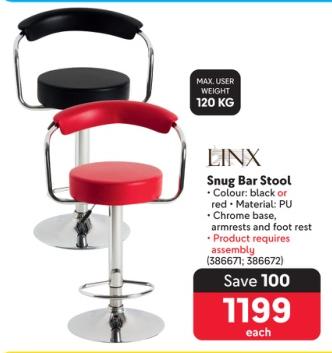 Linx Snug Bar Stool 