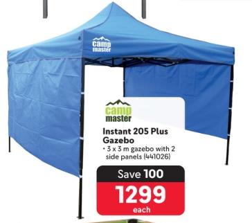 Camp Master Instant 205 Plus Gazebo with 2 side panels