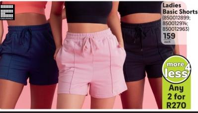 Endurance Ladies Basic Shorts Any 2