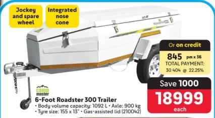 CAMP MASTER 6-Foot Roadster 300 Trailer