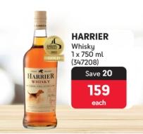 HARRIER Whisky 1x750ml