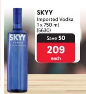 SKYY Imported Vodka 750ml