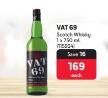 VAT 69 Scotch Whisky 1x750ml