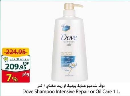 Dove Shampoo Intensive Repair or Oil Care 1 L