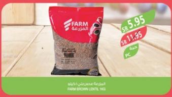 FARM BROWN LENTIL 1KG