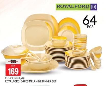 Royalford 64PCS Melamine Dinner Set