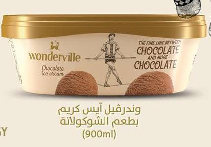 Wonderville Chocolate ice cream 900Ml