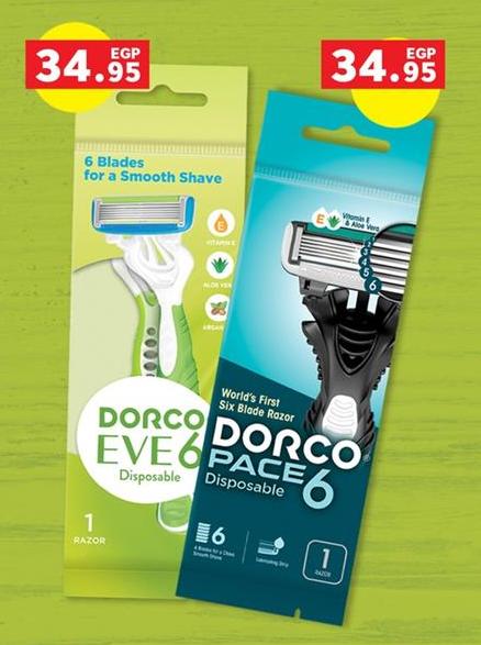 DORCO EVE6 Disposable - 6 Blades for a Smooth Shave 