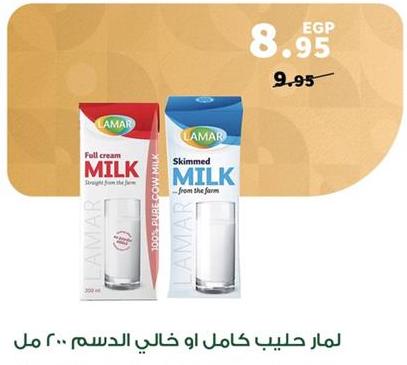 Lamar whole or skimmed milk 200 ml