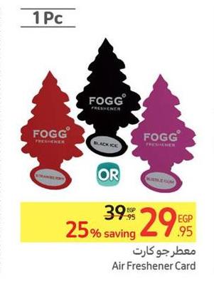 FOGG Air Freshener Card