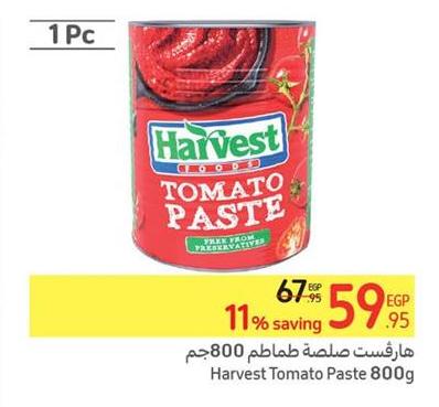 Harvest Tomato Paste 800g