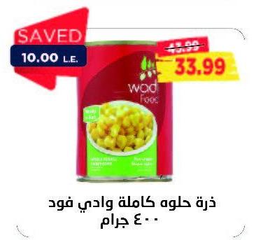 WADI FOOD Sweet corn, canned, 400 grams