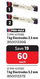 Pro Max 1 kg Electrodes 2.5 mm