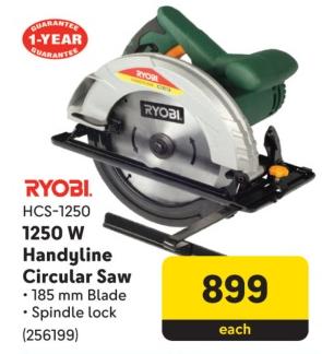 RYOBI HCS-1250 1250 W Handyline Circular Saw