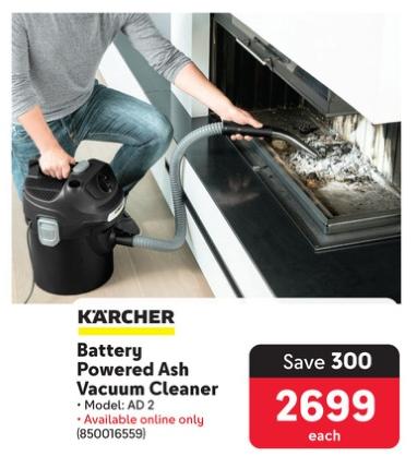 Karcher Battery Powered Ash Vacuum Cleaner 