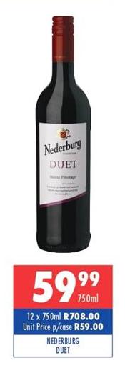 Nederburg Duet 12x750ml