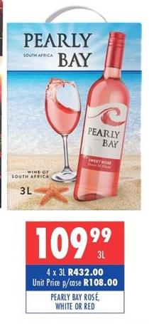 PEARLY BAY SWEET ROSÉ 4x3L