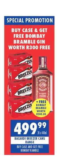 Bacardi Breezer Cans Range 24x440ml