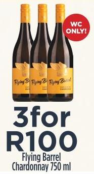 Flying Barrel Chardonnay 750ml