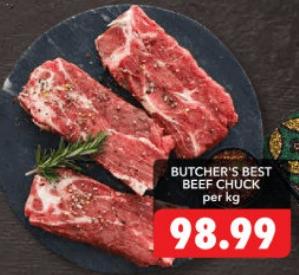 BUTCHER'S BEST BEEF CHUCK per kg