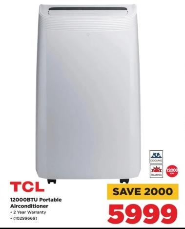 TCL 12000BTU Portable Airconditioner