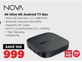 4K Ultra HD Android TV Box