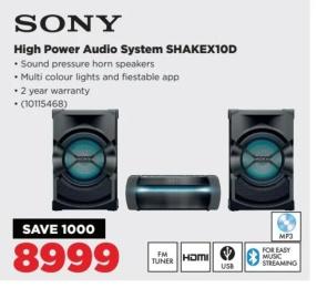 Sony High Power Audio System 