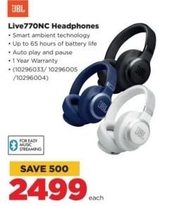 JBL Live770NC Headphones