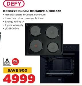 DEFY DCB822E Bundle DBO482E & DHD332