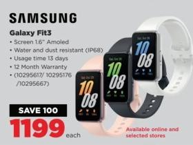 Samsung Galaxy Fit3 - Screen 1.6" Amoled, Water and dust resistant (IP68), Usage time 13 days, 12 Month Warranty