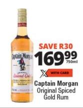 Captain Morgan Original Spiced Gold Rum 750ml