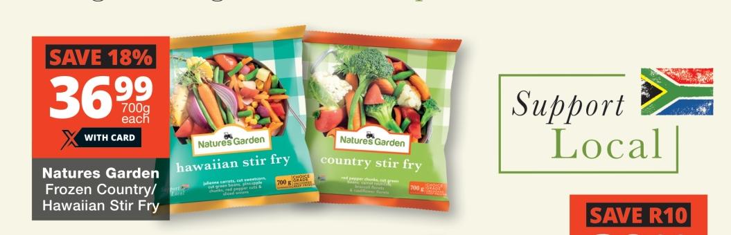 Natures Garden Frozen Country/Hawaiian Stir Fry 700g