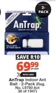 AnTrap Indoor Ant Bait - 2-Pack