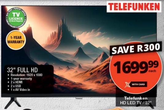 TELEFUNKEN HD LED TV 32"