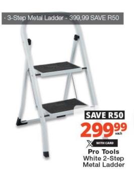 Pro Tools 3-Step Metal Ladder