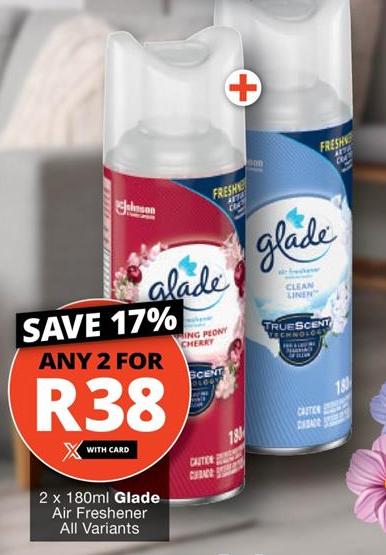 Any 2x 180ml Glade Air Freshener All Variants  