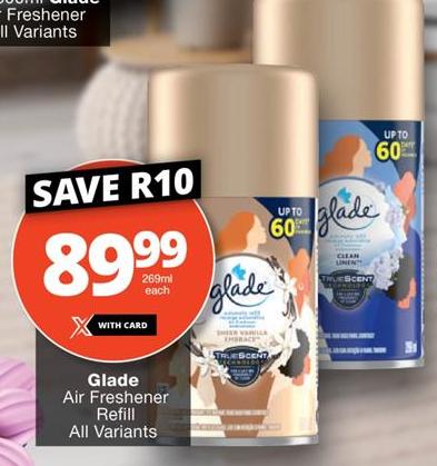 Glade Air Freshener Refill All Variants 269ml