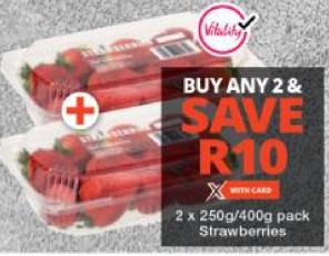 Any 2x 250g /400g Freshmark Strawberries