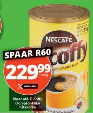 Nestle Nescafé Ricoffy Instant Coffee Granules 1.5kg