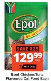 Epol Chicken/Tuna Flavoured Cat Food Each 4kg