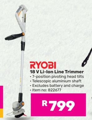 RYOBI 18 V Li-Ion Line Trimmer 