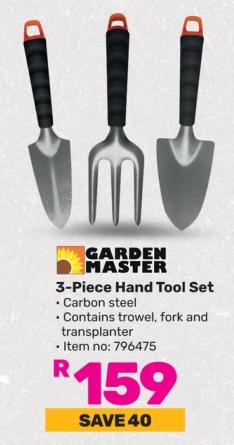 Garden Master 3-Piece Hand Tool Set