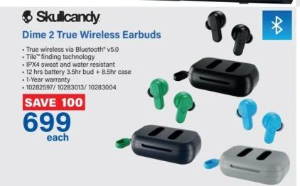 Skullcandy Dime 2 True Wireless Earbuds