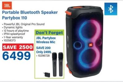 JBL Portable Bluetooth Speaker Partybox 110