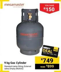 Megamaster 9 kg Gas Cylinder 