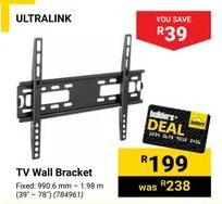 Ultra Link TV Wall Bracket Fixed 