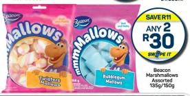 Beacon Marshmallows Assorted 135g / 150g Any 2