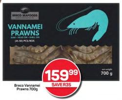 Breco Vannamei Prawns 700g