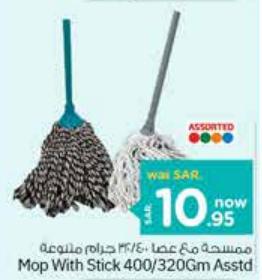 Mop With Stick 400/320Gm Assorted